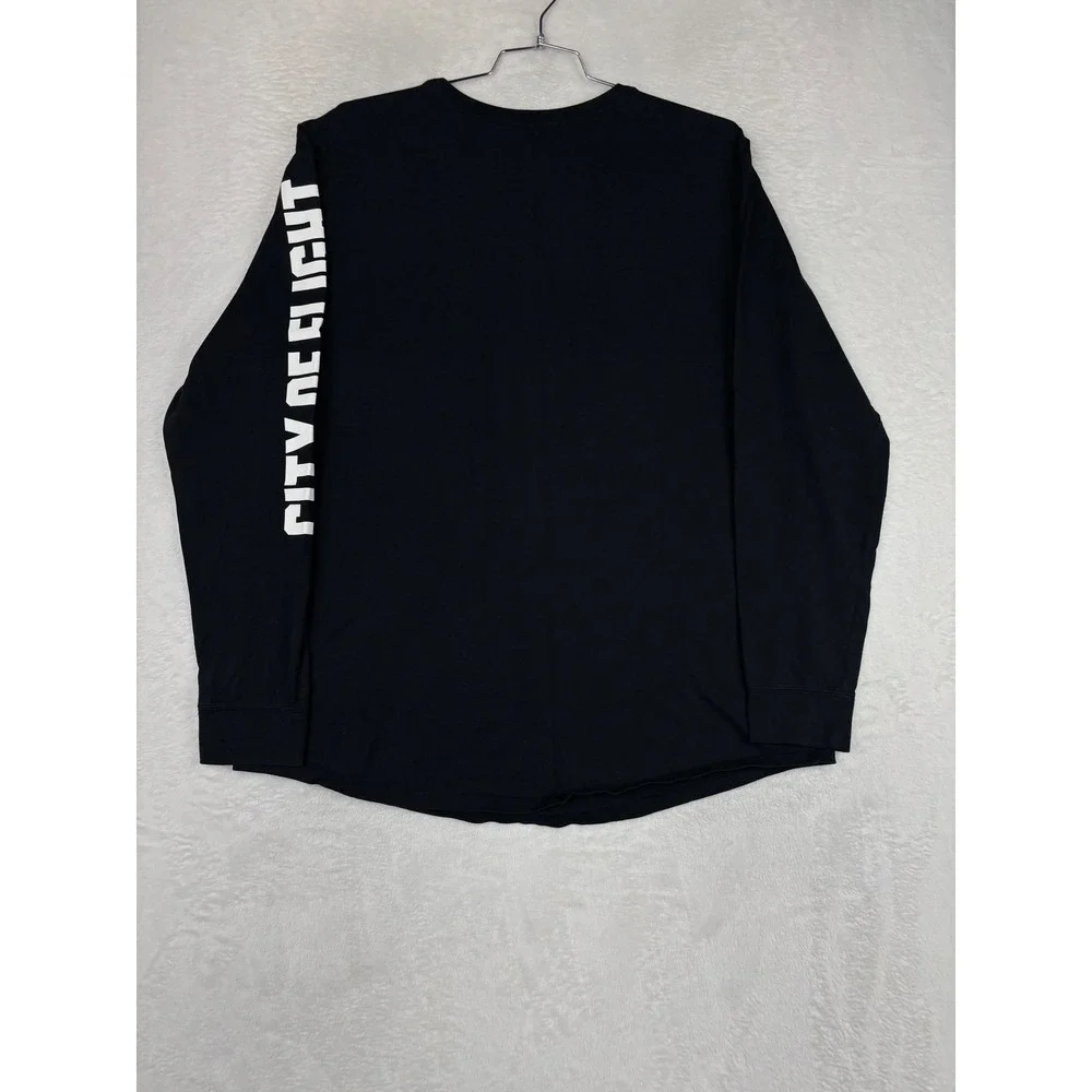Jordan Mens City of Flight Los Angeles Long Sleeve T-Shirt Black XXL MMXVIII